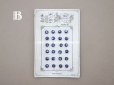 画像5: 1920年 アンティーク マザーオブパール製 極小 ボタン 5mm 24ピース ウルトラマリンブルー シェルボタン
