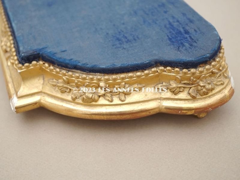 画像10: 19世紀 アンティーク 薔薇模様 木製の台座 ゴールド 