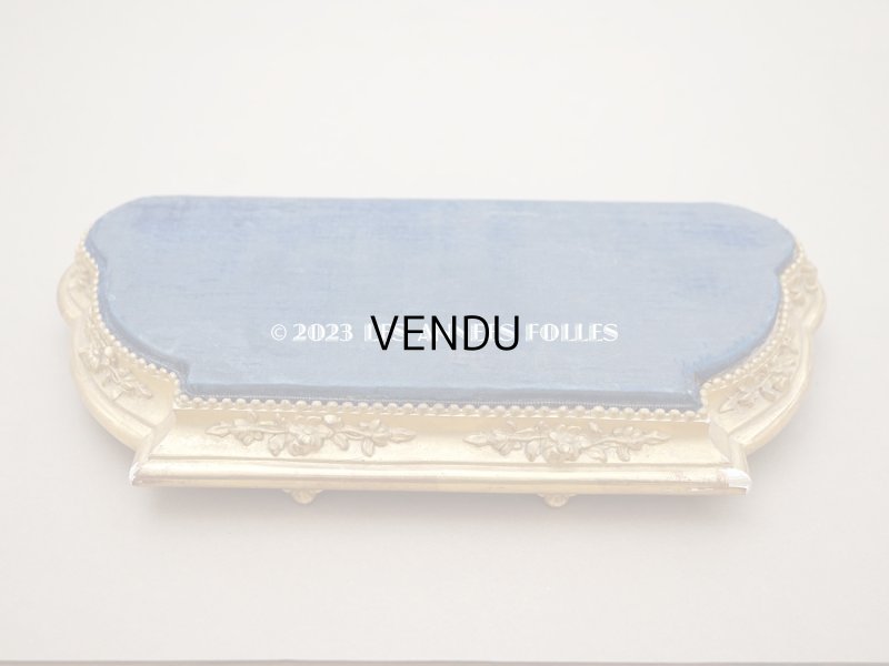 画像2: ＊蚤の市＊19世紀 アンティーク 薔薇模様 木製の台座 ゴールド 