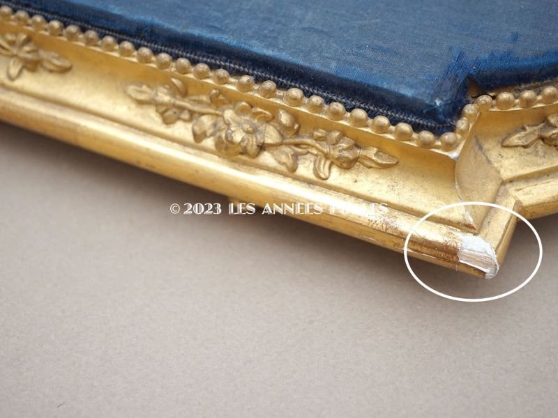 画像9: 19世紀 アンティーク 薔薇模様 木製の台座 ゴールド 