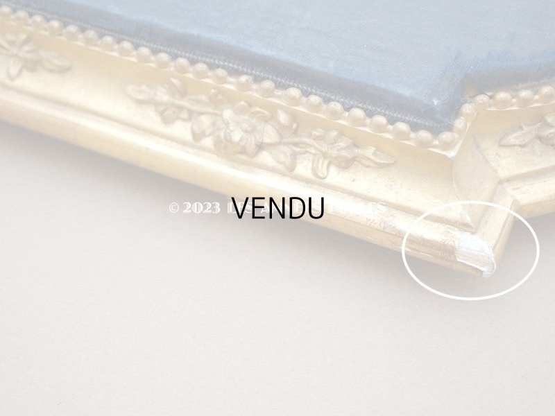 画像9: ＊蚤の市＊19世紀 アンティーク 薔薇模様 木製の台座 ゴールド 