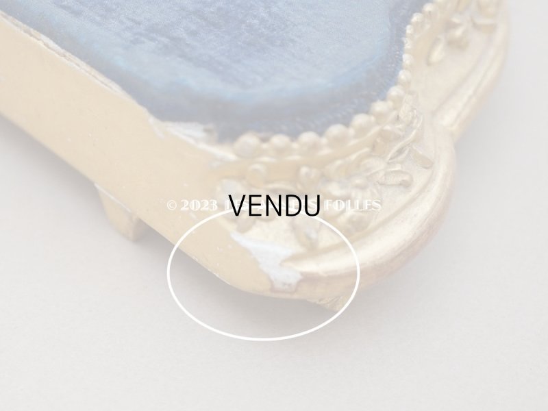 画像13: ＊蚤の市＊19世紀 アンティーク 薔薇模様 木製の台座 ゴールド 