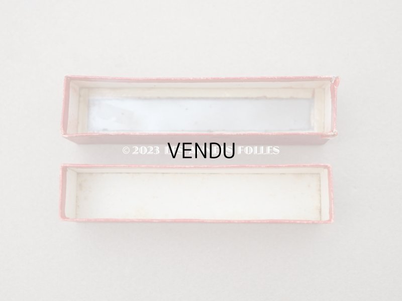 画像5: 1900年代 アンティーク 硝子の蓋の紙箱入り イニシャルテープ 