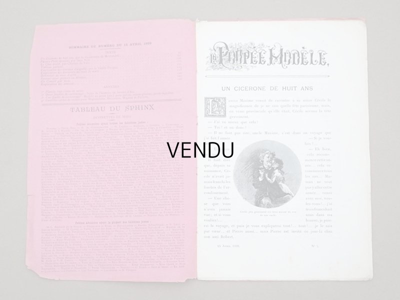 画像5: 1899年 アンティーク ドール新聞 型紙付き AVRIL 1899 - LA POUPEE MODELE -