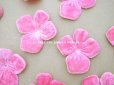 画像3: アンティーク 菫の花びら　ベルベットの布花 15ピースのセット　ピンク (3)