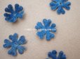 画像3: アンティーク ベルベットの布花 花びら 10ピースのセット　ブルー (3)