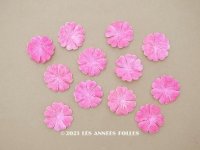 アンティーク　ベルベットの布花  花びら 6〜12ピースのセット　ピンク