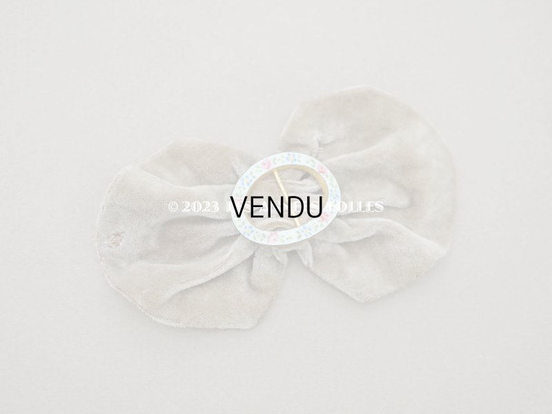 画像6: 19世紀末 アンティーク とても小さなバックル 薔薇のハンドペイント エナメル加工 