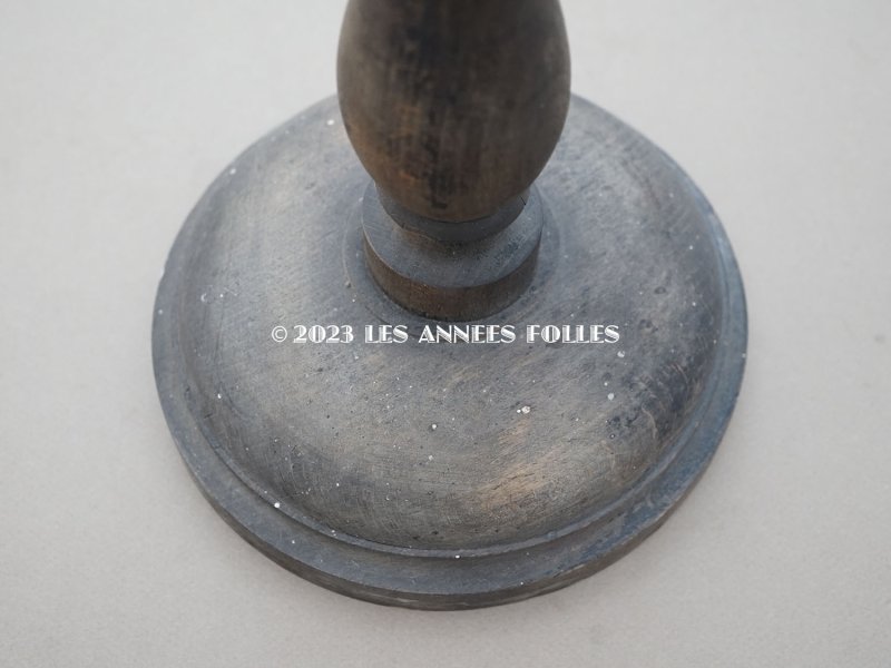 画像8: 19世紀 アンティーク 木製ネジ付き プレザントワール 大きなハット&ウィッグスタンド