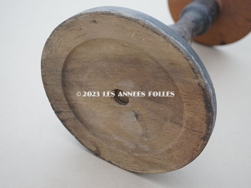 画像9: 19世紀 アンティーク 木製ネジ付き プレザントワール 大きなハット&ウィッグスタンド