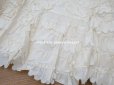 画像9: 1900年頃 アンティーク 新品同様 ウェディングドレスのスカート オフホワイト　シルク製