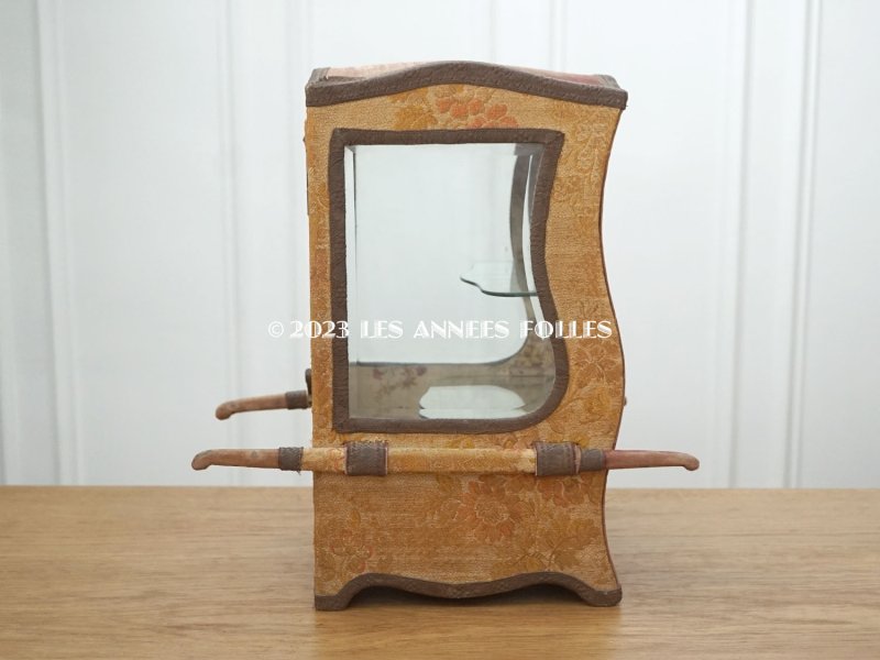 画像18: 19世紀 アンティーク プレザントワール　薔薇のファブリック セダンチェア ジュエリーケース