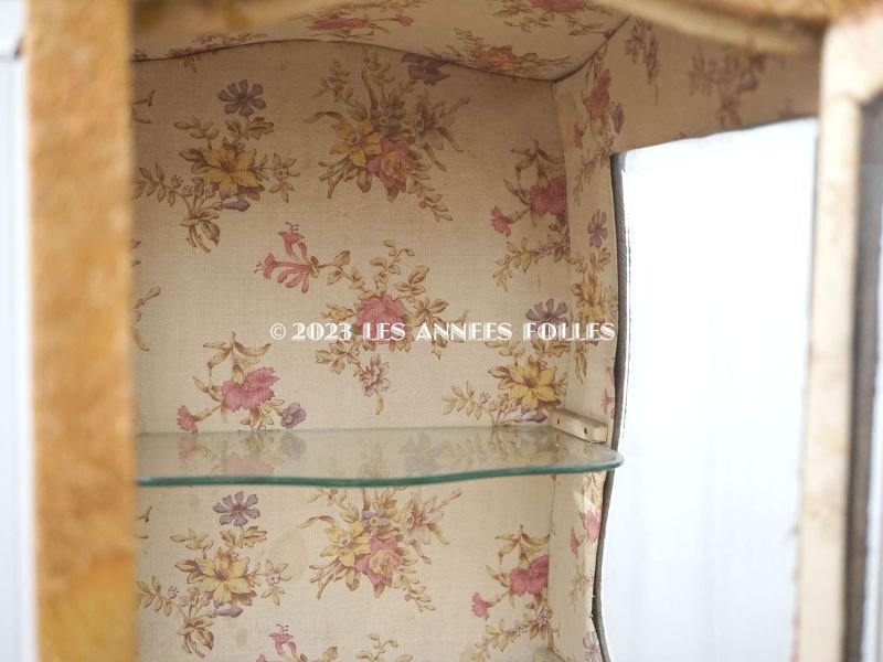 画像6: 19世紀 アンティーク プレザントワール　薔薇のファブリック セダンチェア ジュエリーケース