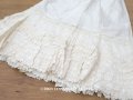 1900年頃 アンティーク 新品同様 ウェディングドレスのスカート オフホワイト　シルク製