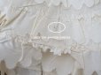 画像11: 1900年頃 アンティーク 新品同様 ウェディングドレスのスカート オフホワイト　シルク製