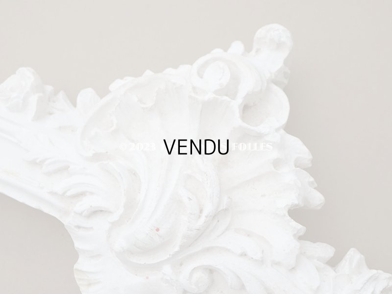 画像3: 1900年頃 アンティーク 大きな石膏のオーナメント ロカイユ装飾