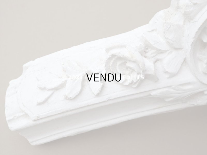 画像7: 1900年頃 アンティーク 大きな石膏のオーナメント ロカイユ装飾