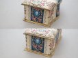 画像8: アンティーク 薔薇の花かご＆メダイヨン お菓子箱 カルトナージュ ボックス 