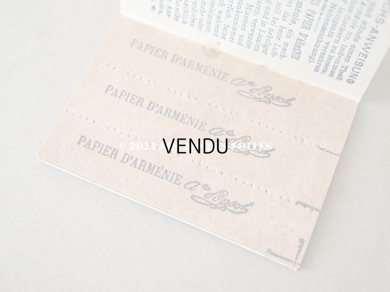 画像6: 1890年代 アンティーク 箱付き パピエダルメニイ 天使の香り紙 PAPIER D'ARMENIE-A.PONSOT-