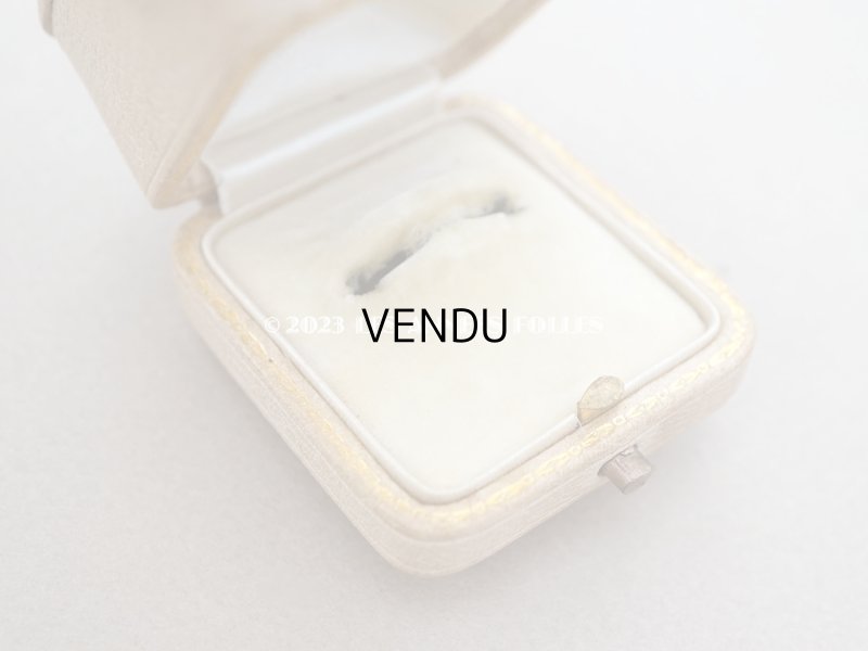 画像6: アンティーク イニシャル入り ジュエリーボックス ベージュ リングボックス