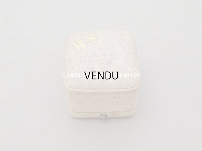 画像3: アンティーク イニシャル入り ジュエリーボックス ベージュ リングボックス