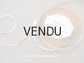 未使用　アンティーク 細幅　グログランリボン ホワイト PON 4060 N.1 1/4 COL 58 RAYONNE