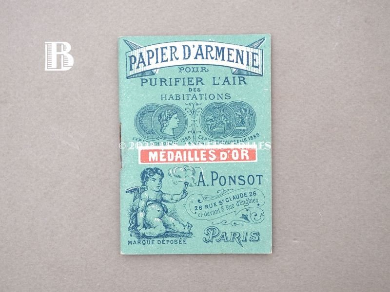 画像6: 1890年代 アンティーク パピエダルメニイ 天使の香り紙 PAPIER D'ARMENIE-A.PONSOT-