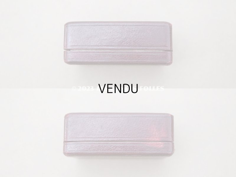 画像8: アンティーク 結婚指輪用 ジュエリーボックス マリッジリング用 本革製 ボルドー