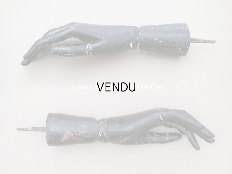 画像3: アンティーク 木製 ジュエリースタンド ハンドモチーフ リングスタンド