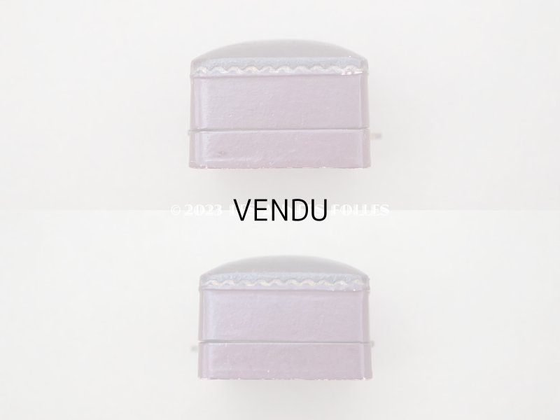 画像8: 19世紀末 アンティーク 本革製 ジュエリーボックス ピアス用 ボルドー 