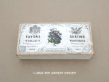 19世紀末 アンティーク 菫のソープーボックス SAVON AUX VIOLETTES DES ALPES - VIOLET PARIS -