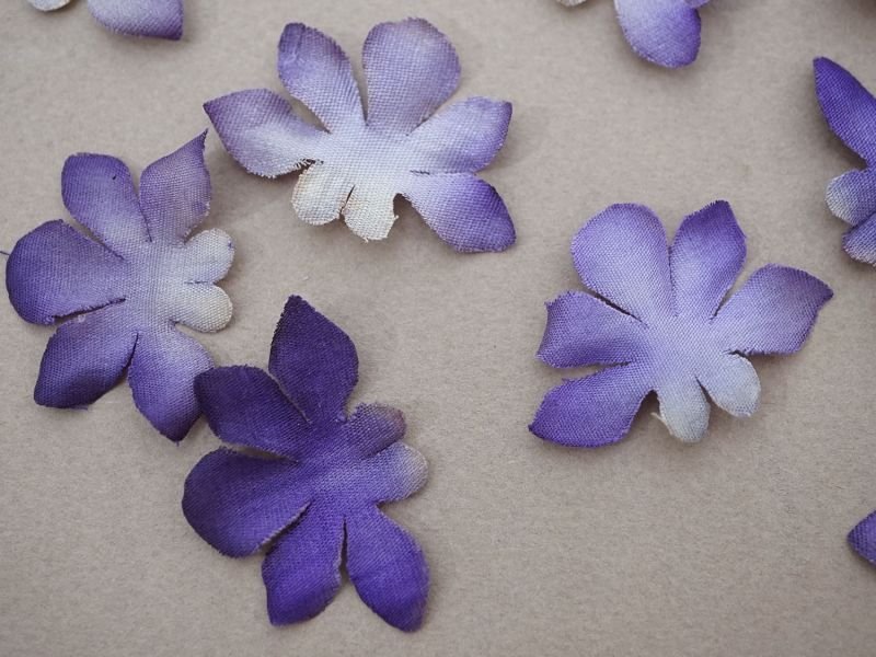 画像5: 【クリスマスセール2023対象外】アンティーク 布花材料 菫の花びら 36枚のセット