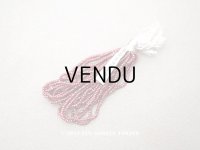 1900年代 アンティーク 極小 メタル製 カット入りビーズ グレイッシュピンク　メタルビーズ P4　キャビアビーズ