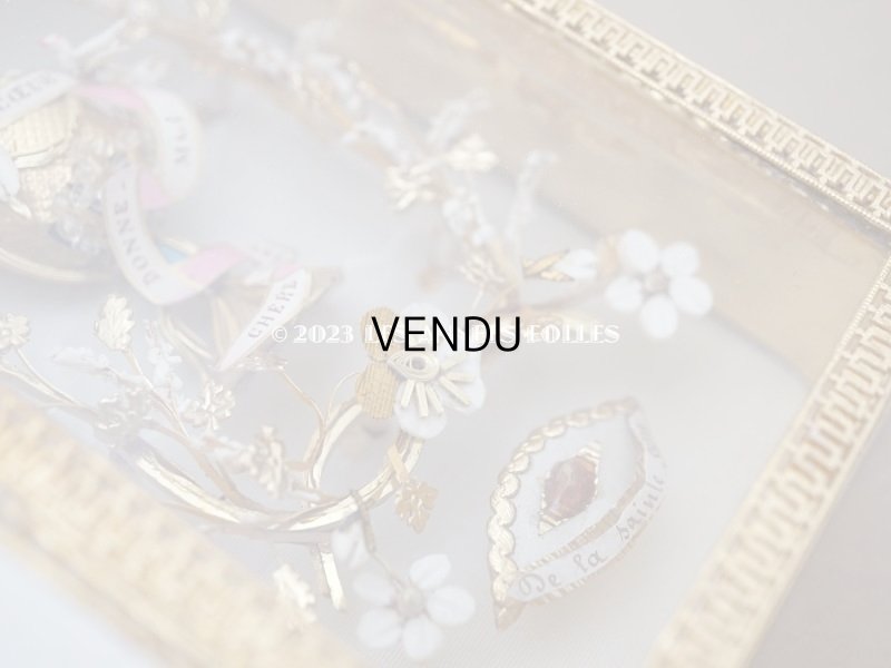 画像12: 19世紀 アンティーク ルリケール 幼いキリスト＆聖遺物入り聖書型ボックス 聖人の遺品　