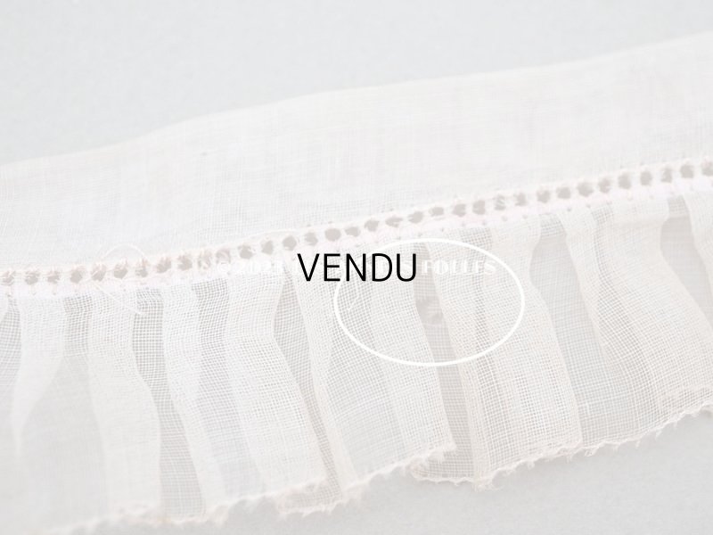 画像6: アンティーク プリーツリボン ピンク オーガンジー 2.6m 4.5〜5cm幅 