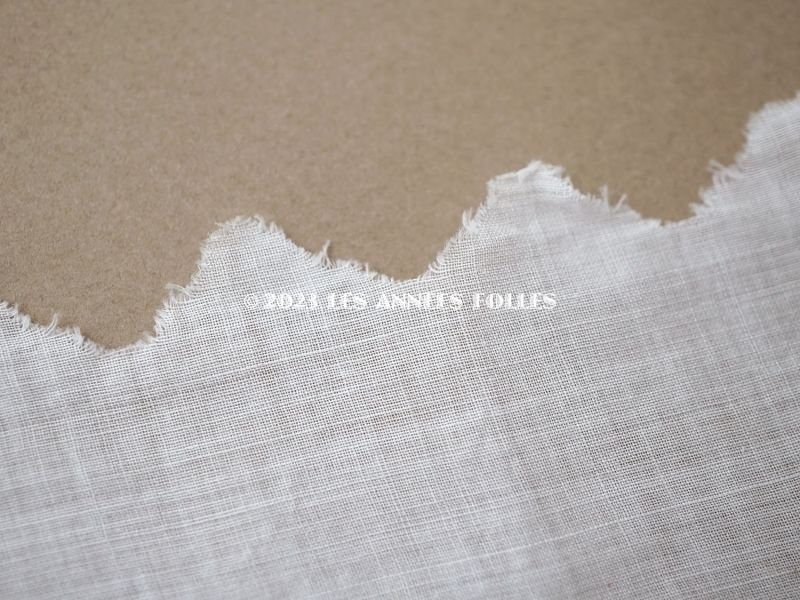 画像3: アンティーク スカラップレース 百合の紋章の手刺繍　7.7cm幅 ホワイトワーク