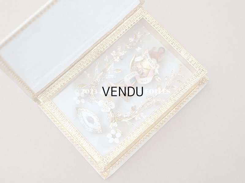 画像9: 19世紀 アンティーク ルリケール 幼いキリスト＆聖遺物入り聖書型ボックス 聖人の遺品　