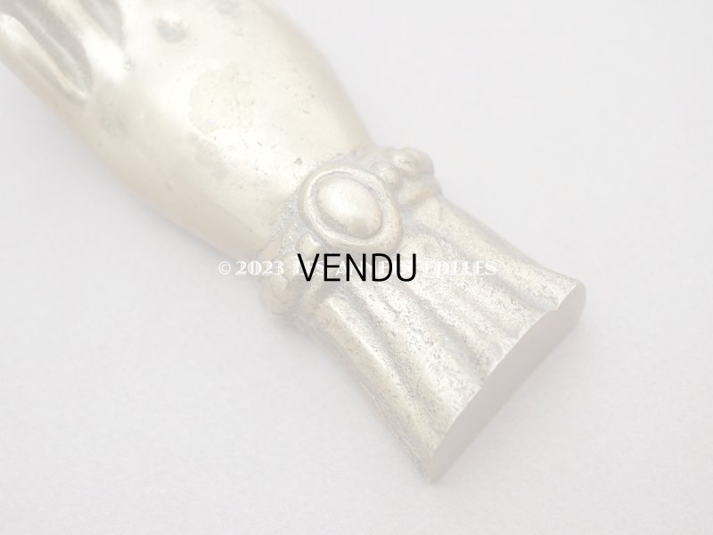 画像4: アンティーク ハンドモチーフのペーパーウェイト ブロンズ製