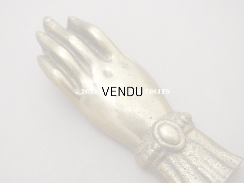 画像5: アンティーク ハンドモチーフのペーパーウェイト ブロンズ製