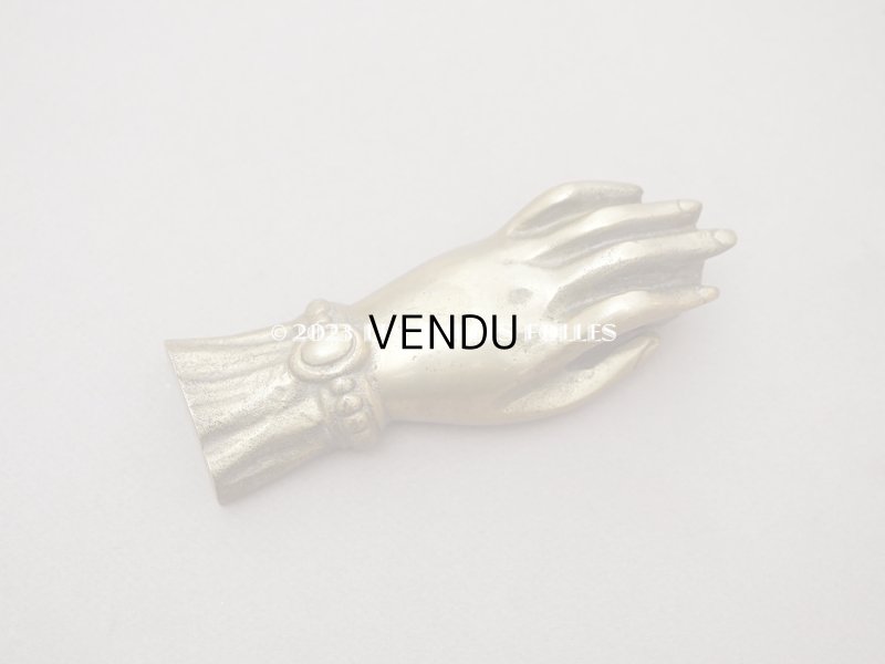 画像3: アンティーク ハンドモチーフのペーパーウェイト ブロンズ製