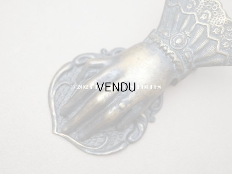 画像5: アンティーク ハンドモチーフのクリップ 