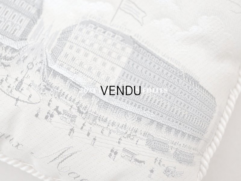 画像6: 1900年代 アンティーク シルク製 クッション ジャガード織 ギャラリー・ラファイエット百貨店 - AUX GALERIES LAFAYETTES -