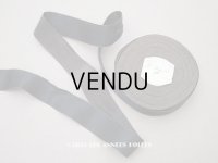 19世紀末 アンティーク シルク製 サテンリボン ブラック＆ブラウン ダブルフェイス　幅2cm 