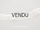 アンティーク プリーツリボン 生成り コットンオーガンジー 2.3cm幅 