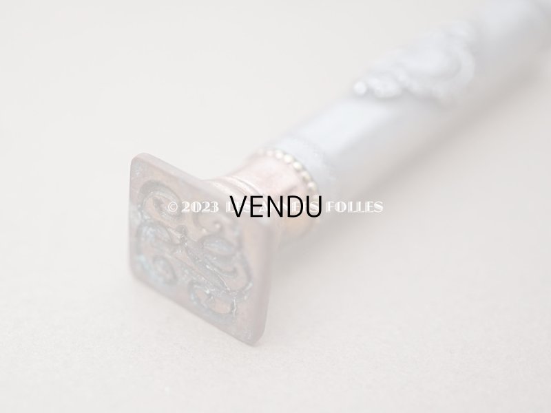 画像6: 1900年頃 アンティーク 小さなシーリングスタンプ ロカイユ装飾