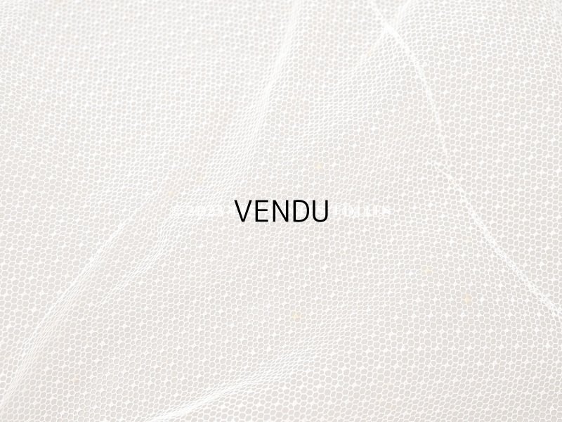 画像6:  アンティーク チュールレースのファブリック　ドット柄 100×170cm