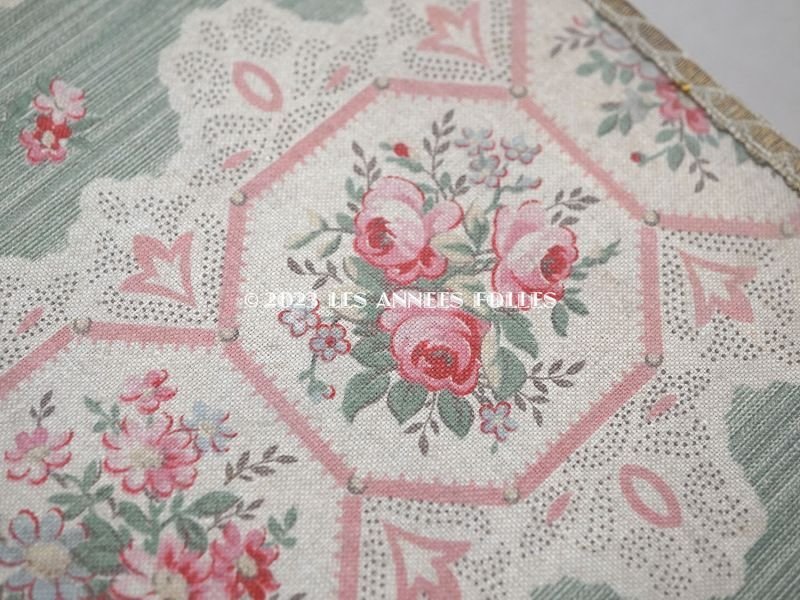 画像3: 1900年頃 アンティーク 薔薇模様 カルトナージュボックス