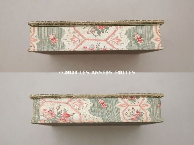 画像4: 1900年頃 アンティーク 薔薇模様 カルトナージュボックス