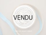 1900年頃 アンティーク リボン サックスブルー 4m 12mm幅 - AUX GALERIES LAFAYETTE -