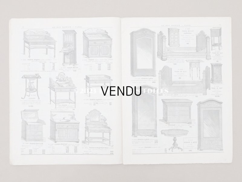 画像8: 1905年 アンティーク ボンマルシェのカタログ　椅子＆高級家具　SIEGES ARTISTIQUES EBENISTERIE - AU BON MARCHE -